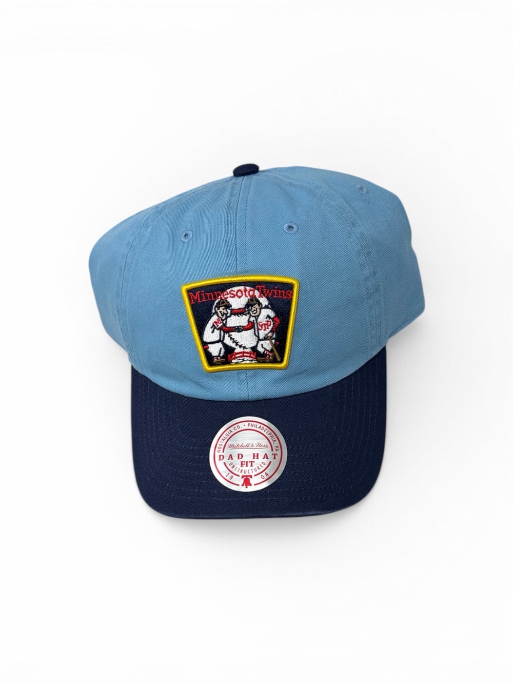 Minnesota Twins Mitchell & Ness Logo Adjustable Dad Hat Cap